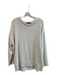 Jenni Kayne Size XXL Cream Cotton & Linen Knit Long Sleeve Round Neck Sweater Cream / XXL