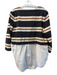 Veronica Beard Size L Brown Cream & Black Cotton Round Neck Long Sleeve Top Brown Cream & Black / L