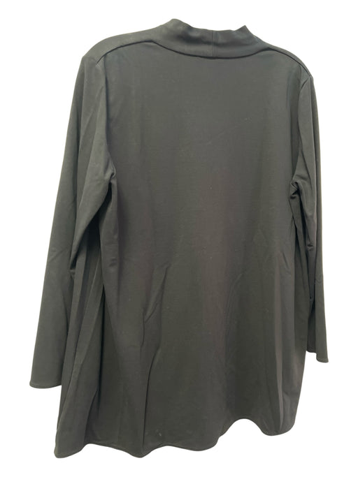 COS Size Large Black No Fabric Tag Long Sleeve V Neck Tunic Style Top Black / Large