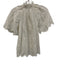 Sea New York Size 0 White Cotton Crochet Lace Stand Collar Split Neck Top White / 0