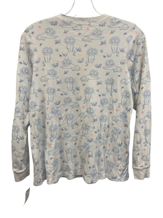 The Beaufort Bonnet Co. Size S White, Blue, Orange Pima Cotton Lion Pajama Set White, Blue, Orange / S