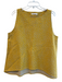Ann Mashburn Size XL Yellow No Fabric Tag Pattern Sleeveless Round Neck Top Yellow / XL