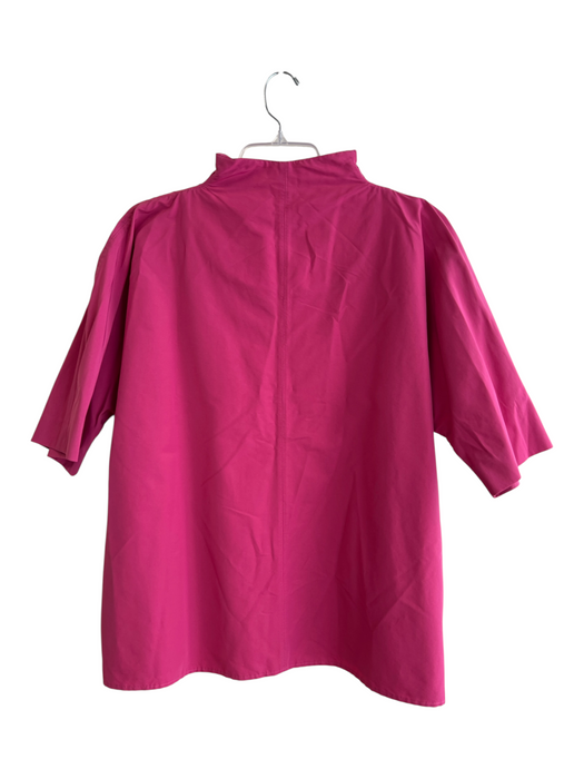 Ann Mashburn Size XL Pink Cotton Blend V Neck Short Sleeve Front Seam Top Pink / XL