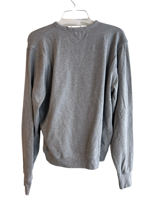 Ann Mashburn Size XL Gray Cotton Blend Long Sleeve Crew Neck Solid Color Top Gray / XL
