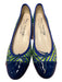 Paul Mayer Shoe Size 7 Blue & Green Leather & Patent Leather Almond Toe Shoes Blue & Green / 7
