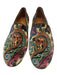 Jon Josef Shoe Size 7 Blue, Green & Multi Velvet Leather trim Paisley Flats Blue, Green & Multi / 7