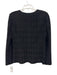 St John Size 6 Black Wool Blend Tweed Paneled Zip Jacket Black / 6