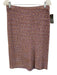St John Size 6 / 8 purple & orange Wool Blend Tweed Elastic Waist Skirt Set purple & orange / 6 / 8