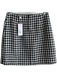 Lilly Pulitzer Size 2 B&W Polyester Sequin Houndstooth Boucle Mini Skirt B&W / 2