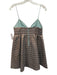 Alice + Olivia Size 4 Aqua Blue & orange Polyester Blend Spaghetti Strap Dress Aqua Blue & orange / 4