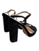 Stuart Weitzman Shoe Size 7.5 Black Suede Platform Open Toe & Heel Shoes Black / 7.5