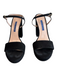 Stuart Weitzman Shoe Size 7.5 Black Suede Platform Open Toe & Heel Shoes Black / 7.5