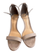 Schutz Shoe Size 7.5 Light Beige Suede open toe Ankle Buckle Stiletto Shoes Light Beige / 7.5