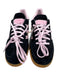 Adidas Shoe Size 8.5 Black & Pink Leather Gum sole Low Top Sneakers Black & Pink / 8.5