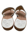 Jack Rogers Shoe Size 8.5 White & Multi Leather whipstitch trim Thong Sandals White & Multi / 8.5