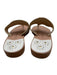 Jack Rogers Shoe Size 8.5 White & Multi Leather whipstitch trim Thong Sandals White & Multi / 8.5
