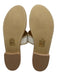 Jack Rogers Shoe Size 8.5 White & Multi Leather whipstitch trim Thong Sandals White & Multi / 8.5
