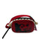 Coach x Keith Haring Red, Black & White Leather Graphic Zip Close Crossbody Bag Red, Black & White