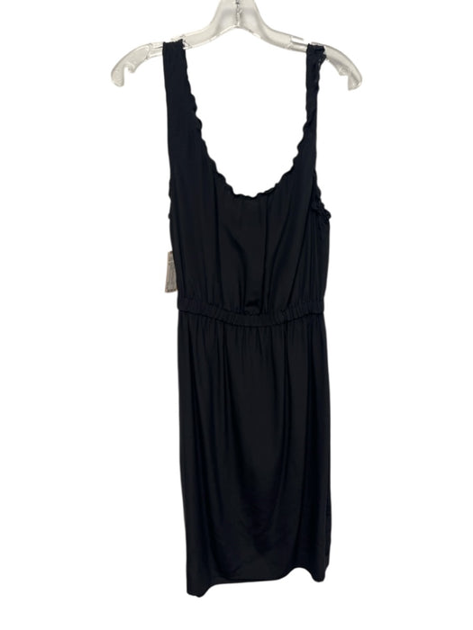 Twelfth Street by Cynthia Vincent Size M Black Silk Sleeveless Front Slit Dress Black / M
