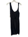 Twelfth Street by Cynthia Vincent Size M Black Silk Sleeveless Front Slit Dress Black / M