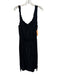 Twelfth Street by Cynthia Vincent Size M Black Silk Sleeveless Front Slit Dress Black / M