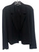 Eileen Fisher Size S Black Silk Chiffon Open Front Semi Sheer Trouser Pant Set Black / S