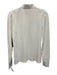 Tuckernuck Size S White Cotton Long Sleeve Collar 1/4 Button Polo Top White / S