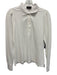 Tuckernuck Size S White Cotton Long Sleeve Collar 1/4 Button Polo Top White / S