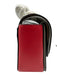Coach Red, White, Black Leather Flap Graphic Turnlock Chain Strap Bag Red, White, Black / Small