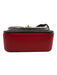 Coach Red, White, Black Leather Flap Graphic Turnlock Chain Strap Bag Red, White, Black / Small
