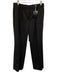 J Crew Size 8 Black Wool Blend Mid Rise Pleated Tapered Pants Black / 8