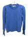 Veronica Beard Size XS Light Blue Cashmere Knit Shoulder Pads Crew Neck Sweater Light Blue / XS