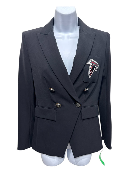 Veronica Beard Size 00 Black, Red, White Nylon Blend Double Breasted Hawk Jacket Black, Red, White / 00