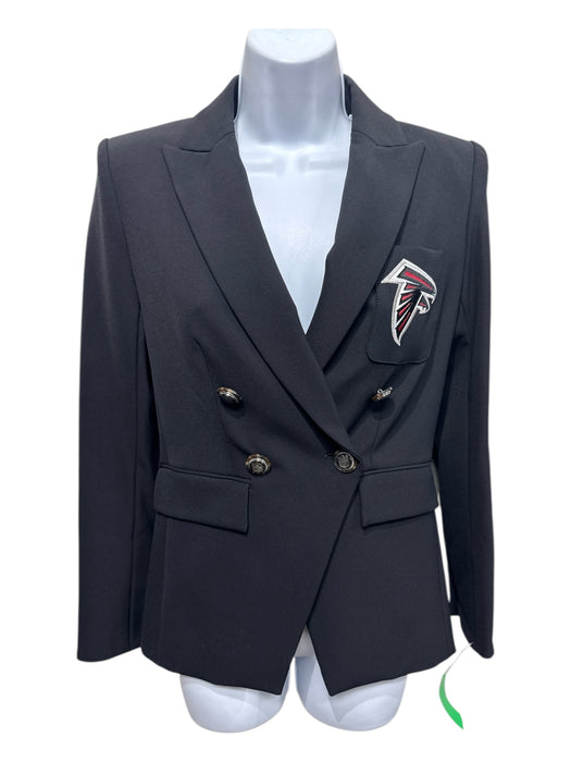 Veronica Beard Size 00 Black, Red, White Nylon Blend Double Breasted Hawk Jacket Black, Red, White / 00