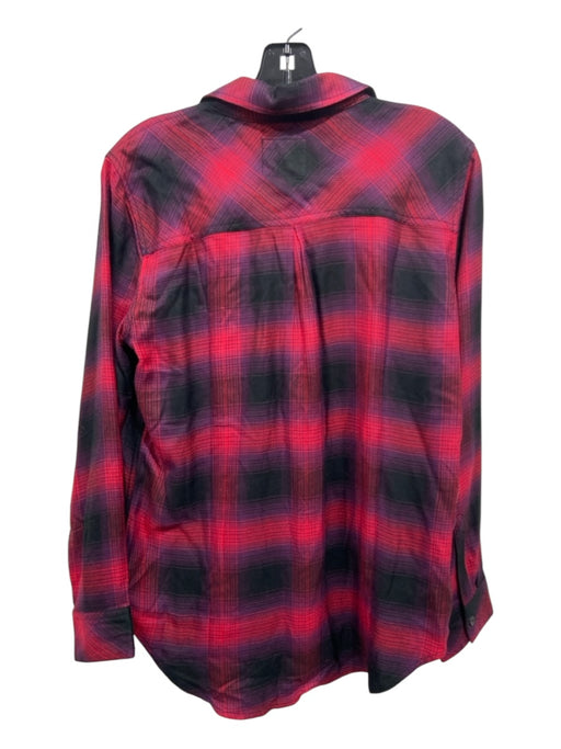 Rails Size S Red & Black Plaid Long Sleeve Button Up Top Red & Black / S