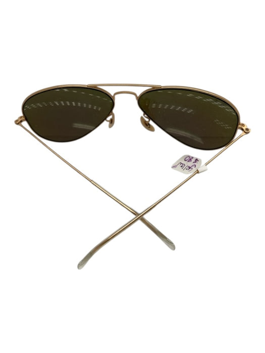 Ray Ban Gold Metal Aviator Polarized Sunglasses Gold