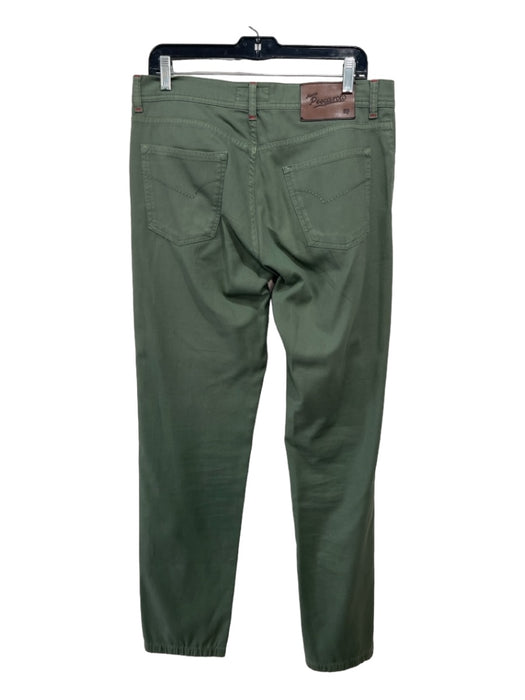 Pescarlo Size 50 Green Cotton Solid Khakis Men's Pants 50