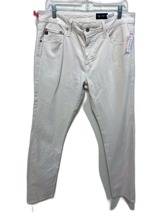 AG Size 33 Light Beige Cotton Blend Solid Khakis Men's Pants Light Beige / 33