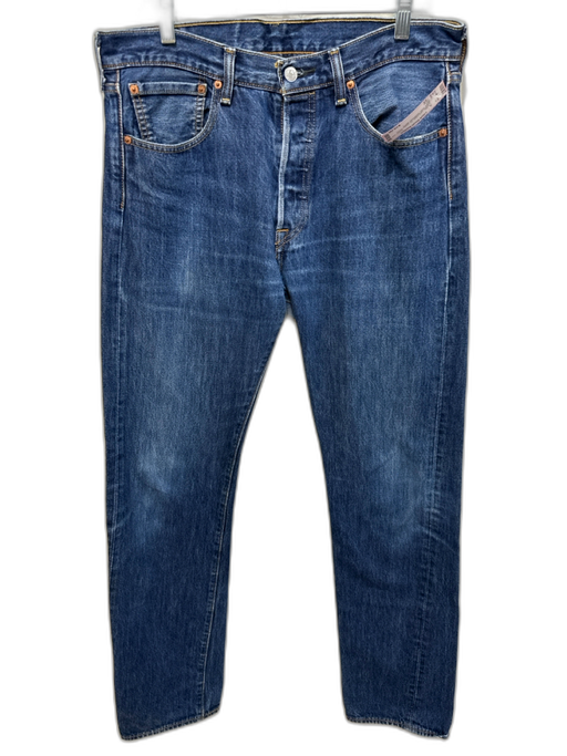 Levis Size 33 medium dark wash Cotton Blend Solid Jean Men's Pants medium dark wash / 33