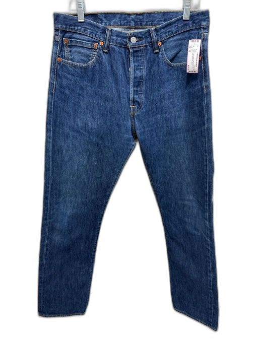 Levis Size 33 medium dark wash Cotton Blend Solid Jean Men's Pants medium dark wash / 33