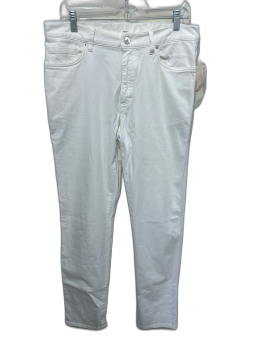 Zegna Size 34 White Cotton Solid Khakis Men's Pants White / 34