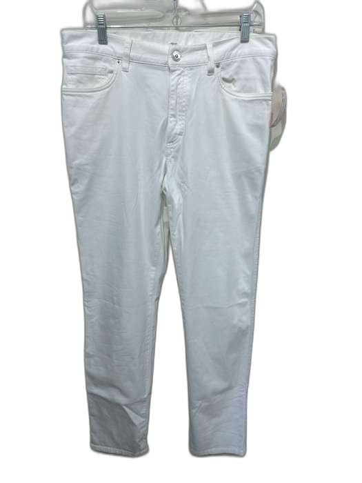Zegna Size 34 White Cotton Solid Khakis Men's Pants White / 34