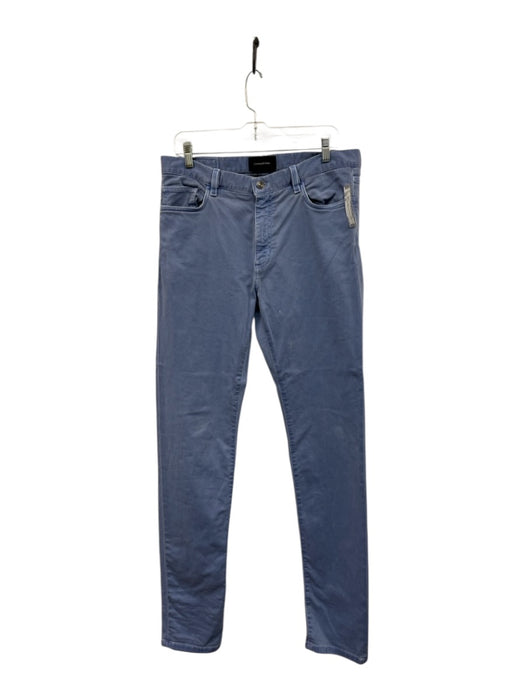 Zegna Size 34 Blue Cotton Solid Skiing Jean Men's Pants Blue / 34
