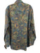 Kiton Size L Green & Brown Cotton Floral Button Up Men's Long Sleeve Shirt Green & Brown / L