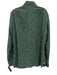 Isaia Size 16.5 Green Cotton Blend Cordouroy Button up Men's Long Sleeve Shirt Green / 16.5