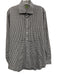 Sid Mashburn Size Est L Black & White Cotton Gingham Button Up Long Sleeve Shirt Black & White / Est L