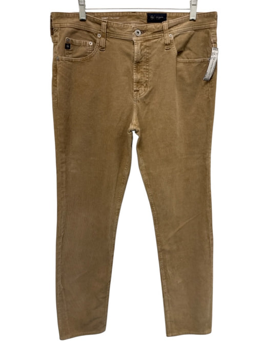 AG Size 33 Beige Cotton Blend Cordouroy Khakis Men's Pants Beige / 33