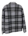 Vince Size L Blue Wool Blend Plaid Button Up Men's Jacket Blue / L