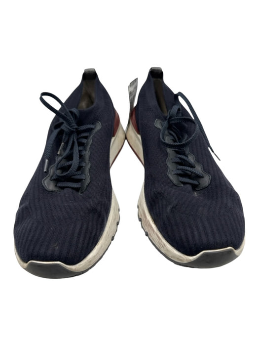 Brunello Cucinelli Shoe Size Est 11.5 AS IS Navy Blue Synthetic Solid Shoes Navy Blue / Est 11.5