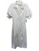 Cinq a Sept Size 4 White Cotton Blend Collared Short Puff Sleeve Dress White / 4